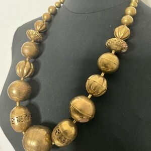 Elegant Gold Beaded Necklace